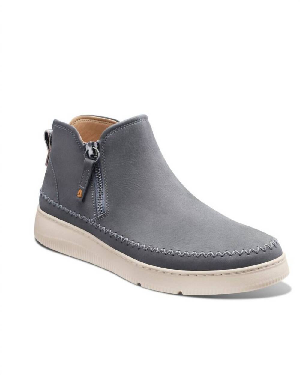 NEW SAMUEL HUBBARD women's laguna zip bootie in gray nubuck